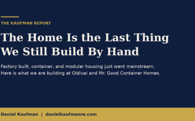 The Home Is the Last Thing We Still Build By Hand