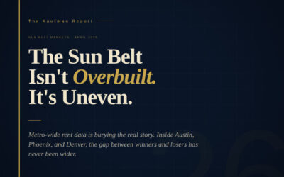 The Sun Belt Isn’t Overbuilt. It’s Uneven. And That’s a More Dangerous Problem.